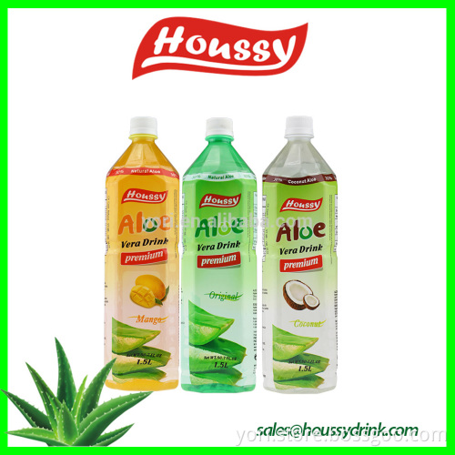 Houssy Top selling trail order 1.5L aloe vera drink with fresh pulp